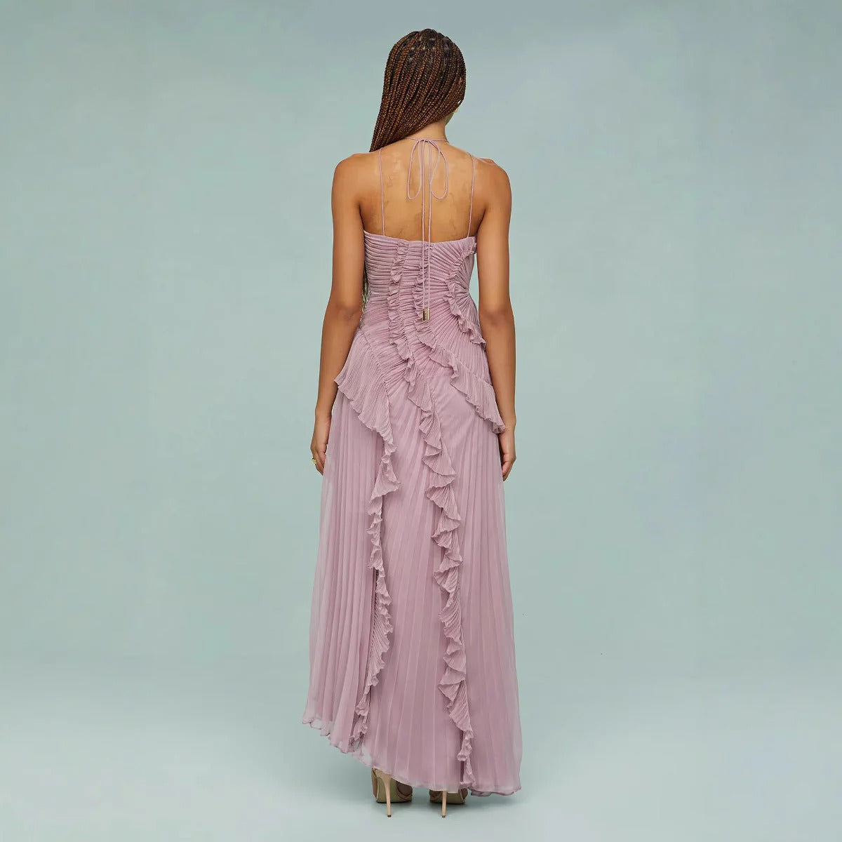 OLAYA – Long Dress with Ruffles