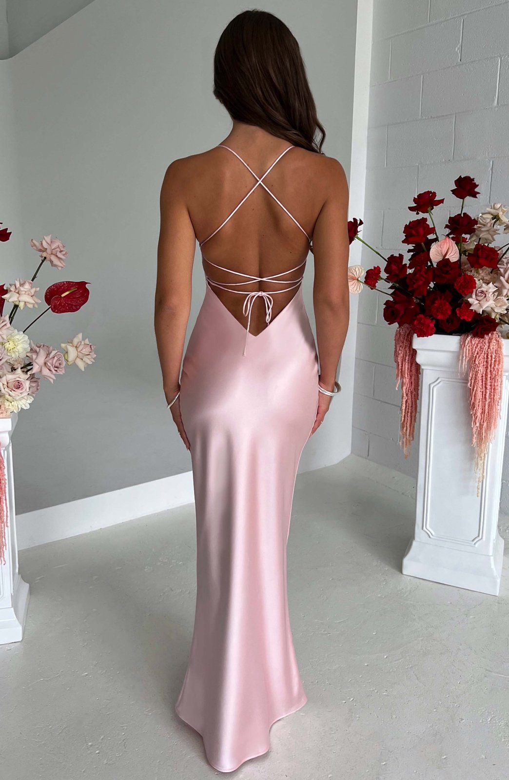 Isabel – Luxury Satin Maxi Dress