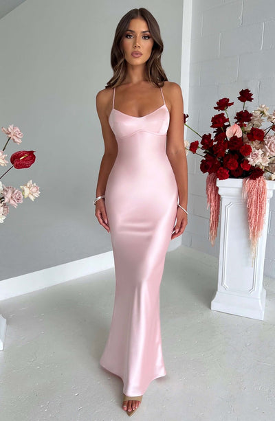 Isabel – Luxury Satin Maxi Dress
