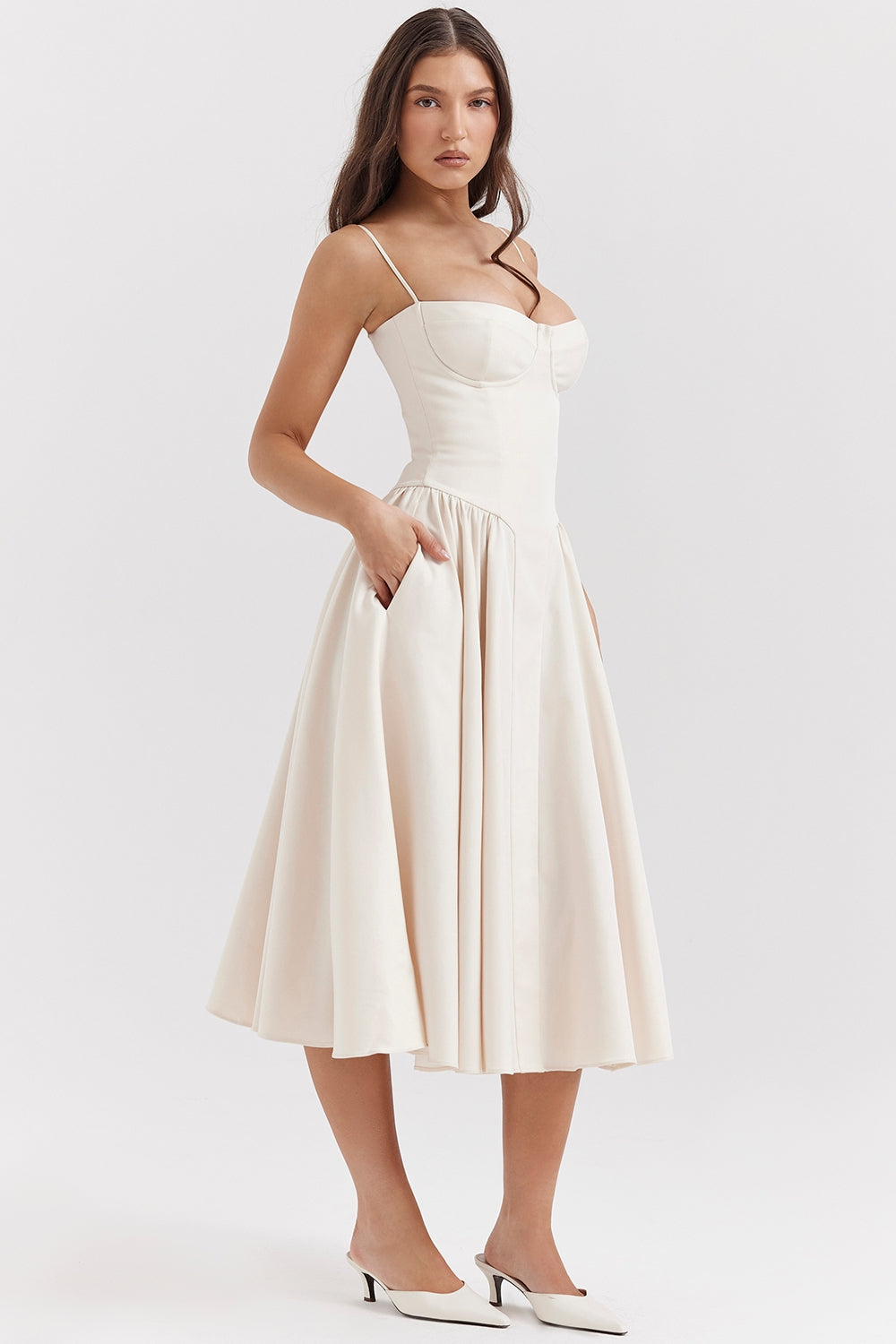 Ancora - Midi Dress with Corset