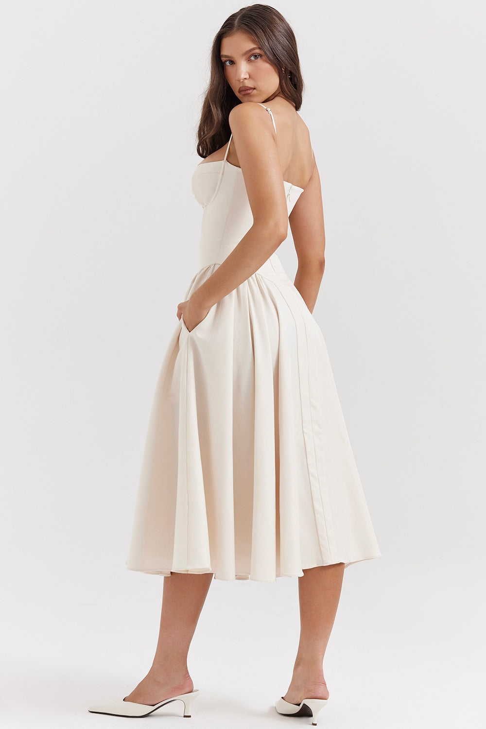 Ancora - Midi Dress with Corset